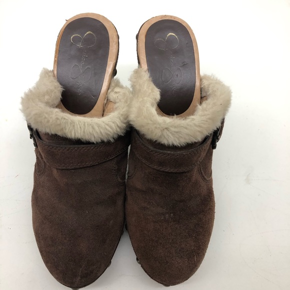 Jessica Simpson Brown city cat platform clog mules - Picture 2 of 8